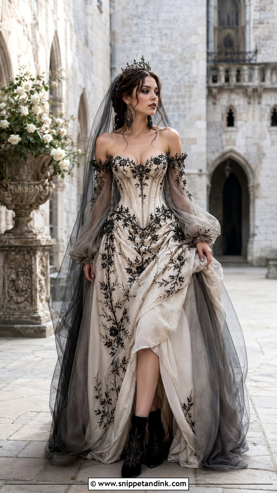Gothic Fairy Queen Wedding Dress - Snippet and Ink - 20 Fairy Queen Wedding Dress Ideas