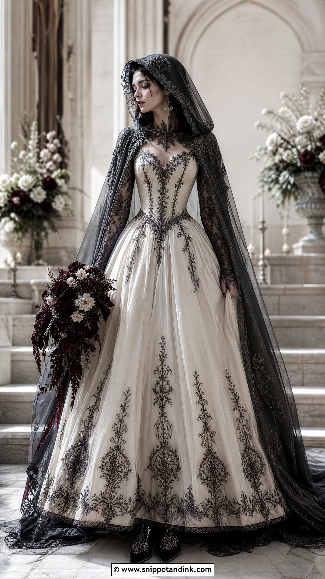 Gothic Hooded Wedding Dress - Snippet and Ink - 20 Wedding Dress with Hood Ideas