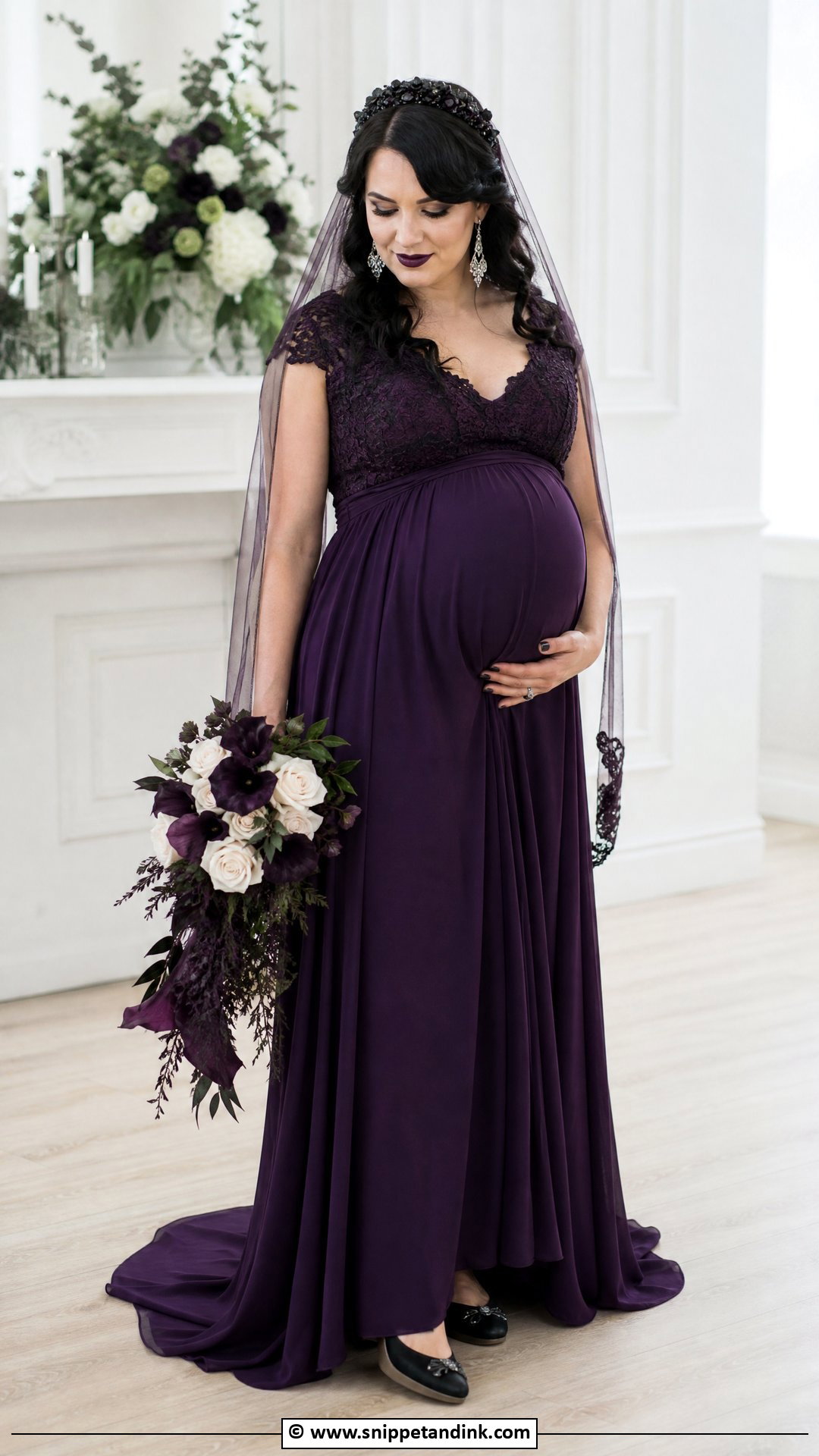 Gothic Maternity Wedding Dress - Snippet and Ink - 35 Gothic Wedding Dress Ideas