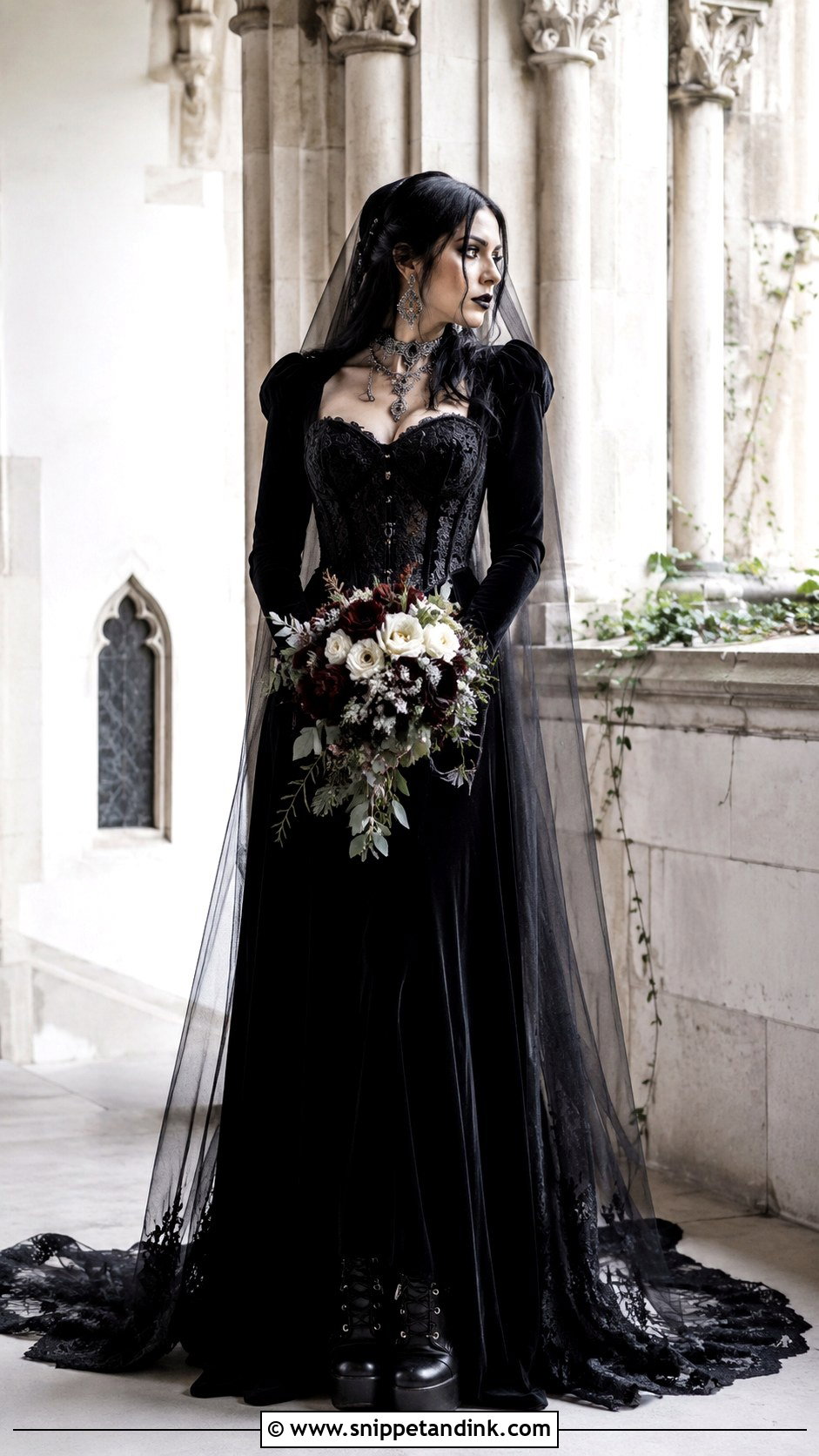 Gothic Punk Wedding Dress - Snippet and Ink - 25 Punk Wedding Dress Ideas