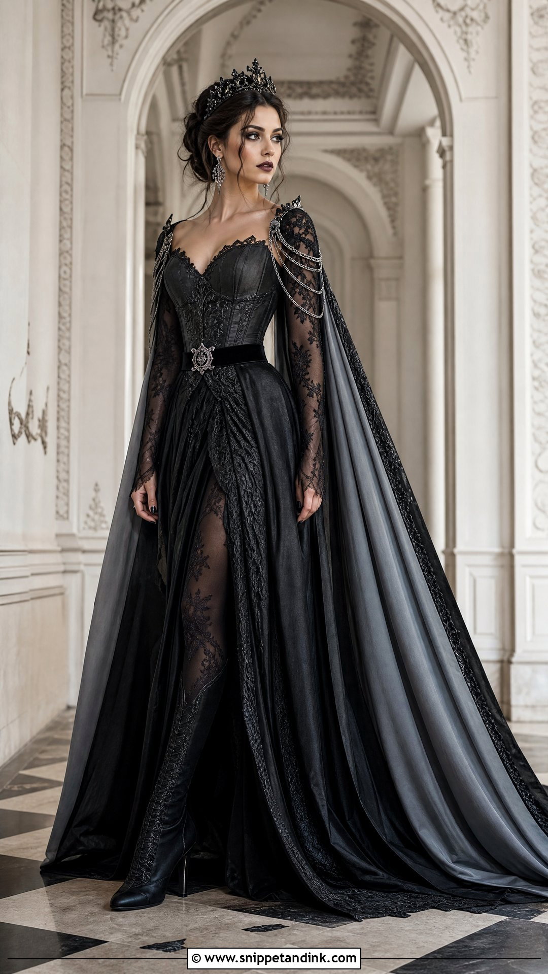 Gothic Warrior Wedding Dress With Chainmail - Snippet and Ink - 20 Warrior Wedding Dress Ideas