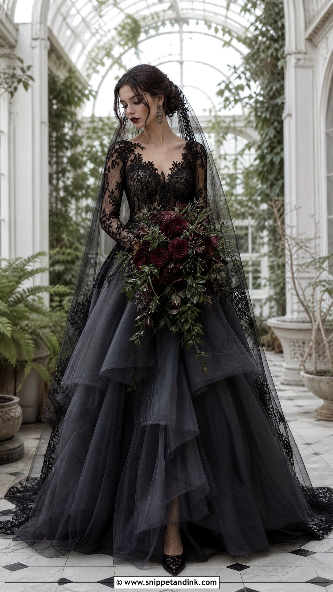 Gothic Wedding Dress - Snippet and Ink - 20 Wedding Dress Theme Ideas