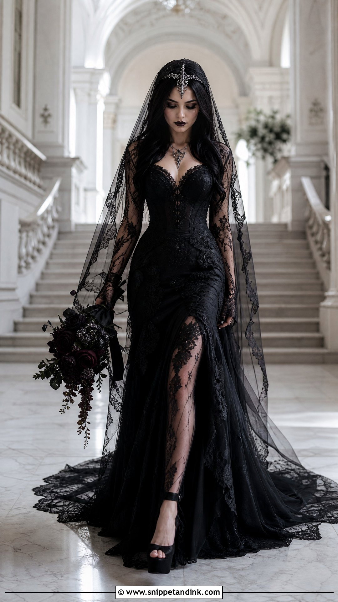Gothic Witch Wedding Dress - Snippet and Ink - 25 Witch Wedding Dress Ideas