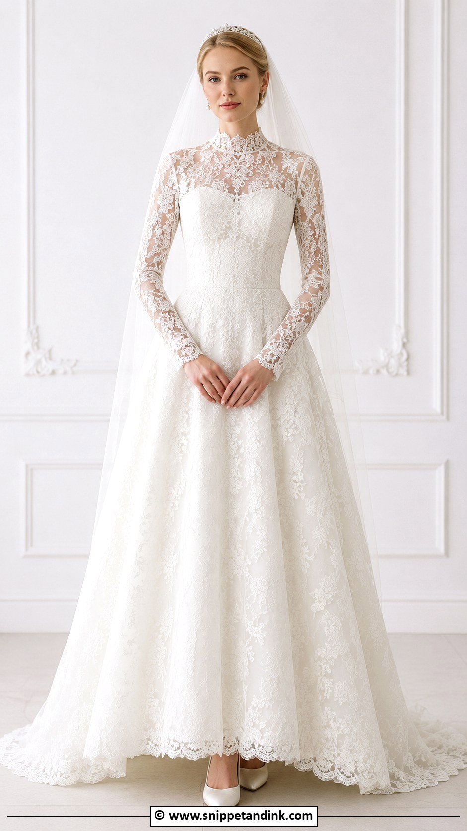 Grace Kelly Lace Overlay Wedding Dress - Snippet and Ink - 30 Grace Kelly Wedding Dress Ideas