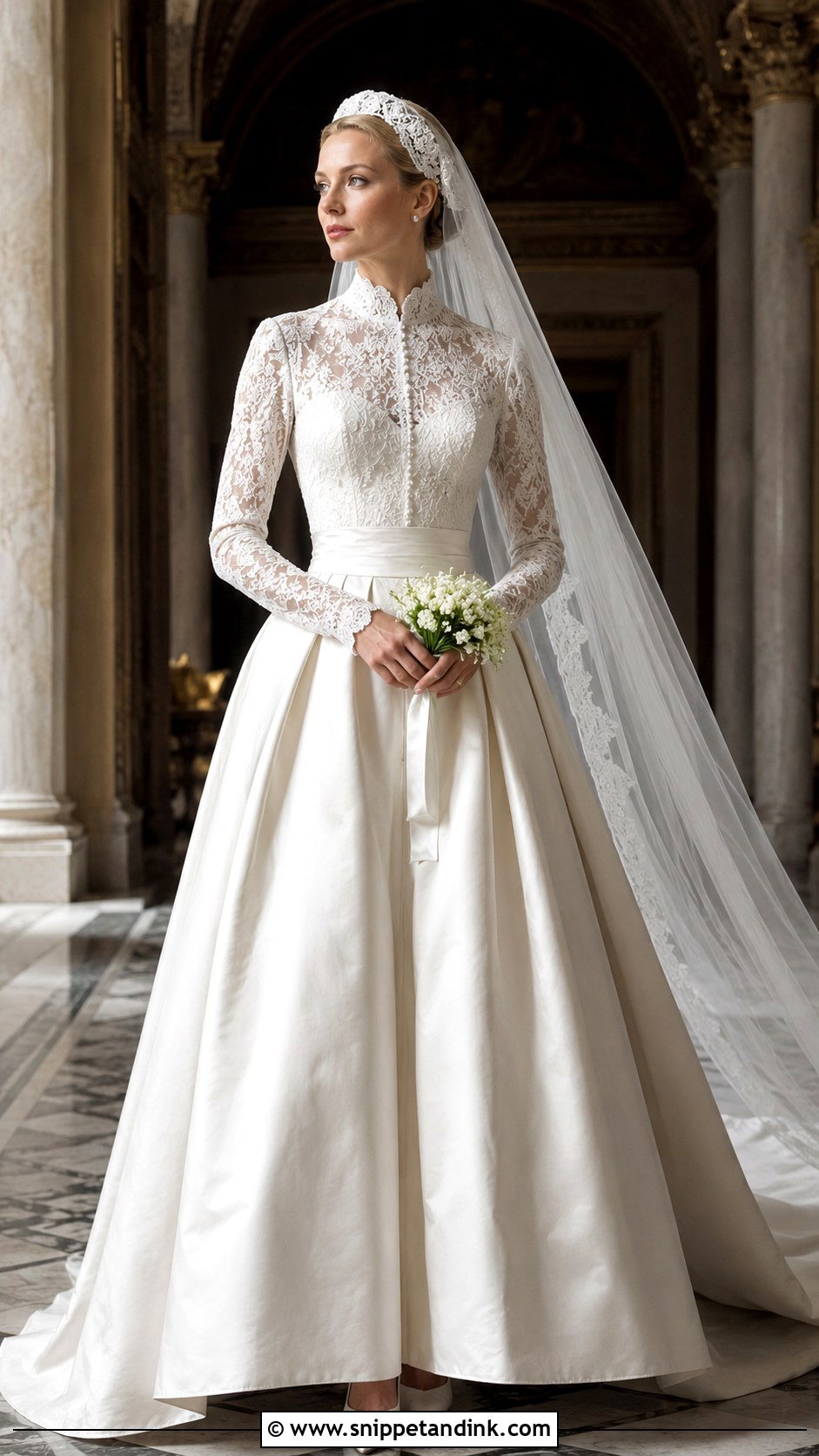 Grace Kelly Lace Wedding Dress - Snippet and Ink - 20 Celebrity Brides Ideas