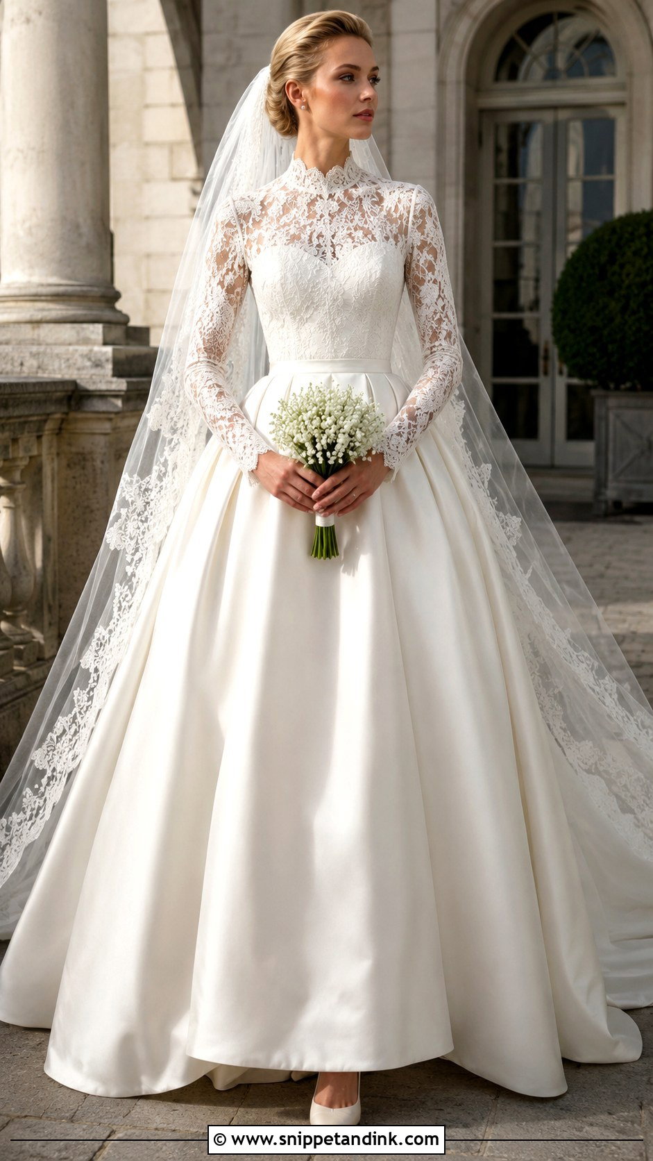 Grace Kelly Lace Wedding Dress - Snippet and Ink - 20 Celebrity Wedding Dress Ideas
