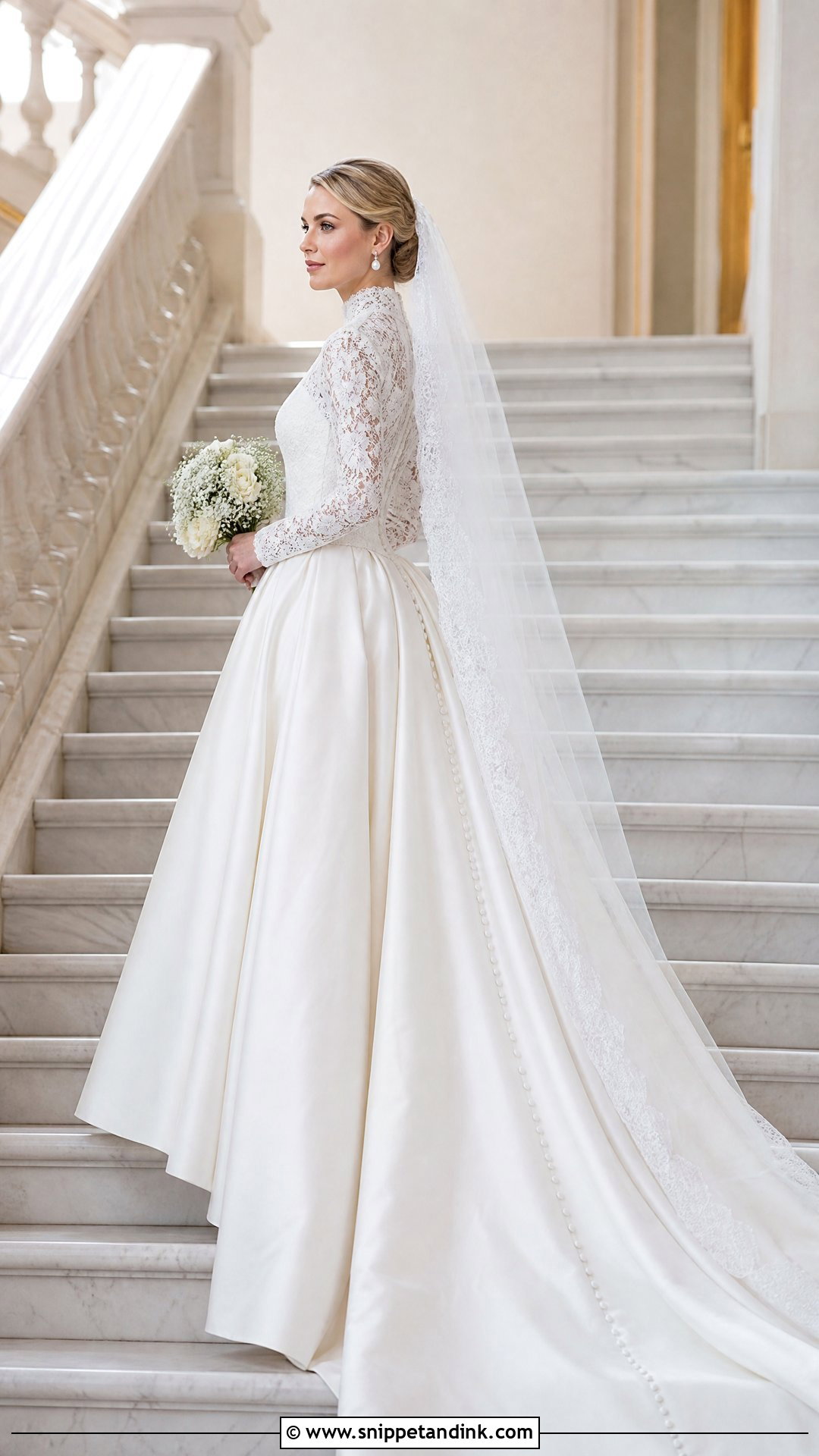 Grace Kelly Lace Wedding Dress - Snippet and Ink - 20 Old School Wedding Dress Ideas