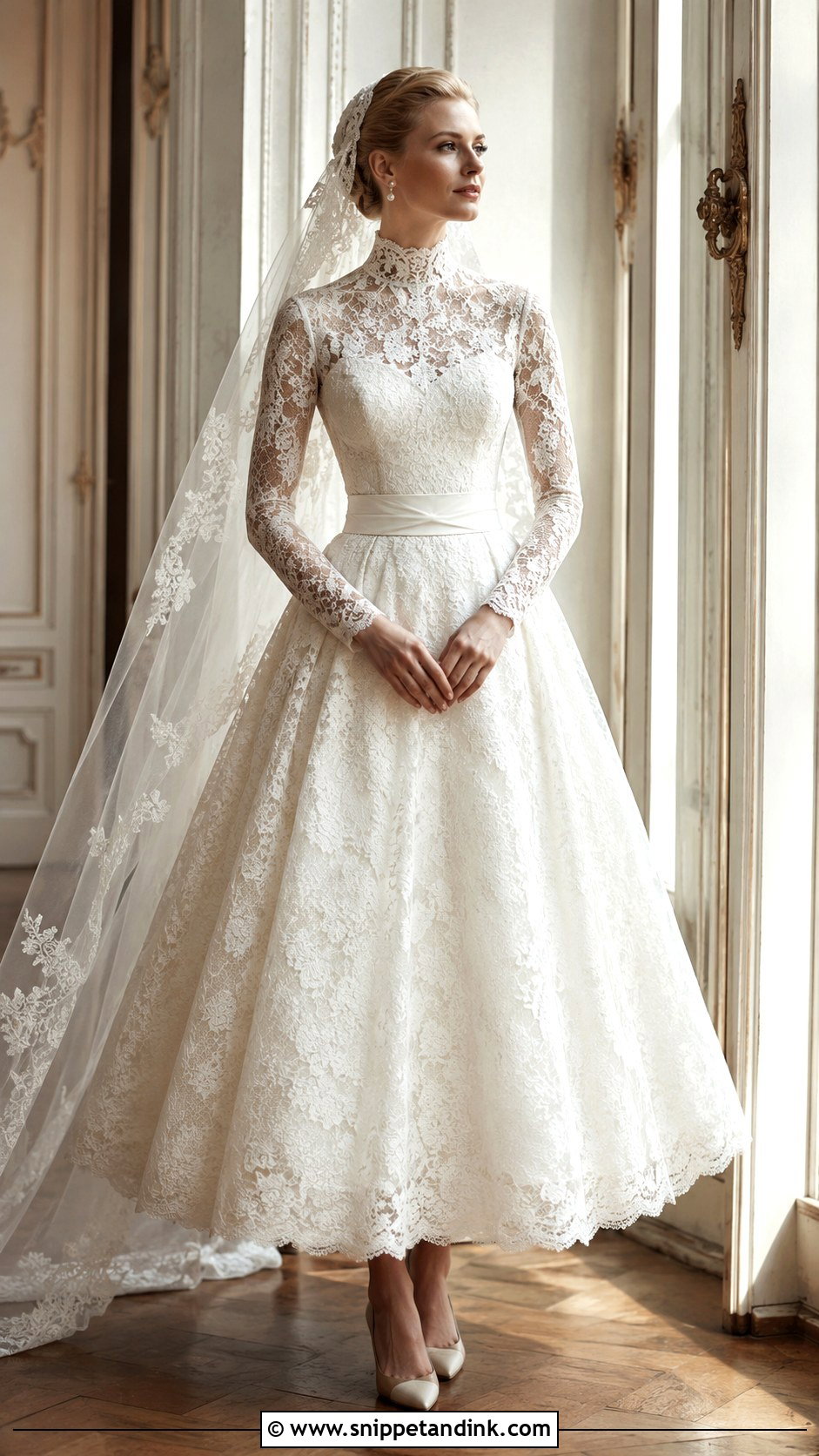 Grace Kelly Lace Wedding Dress - Snippet and Ink - 20 Celeb Wedding Dress Ideas