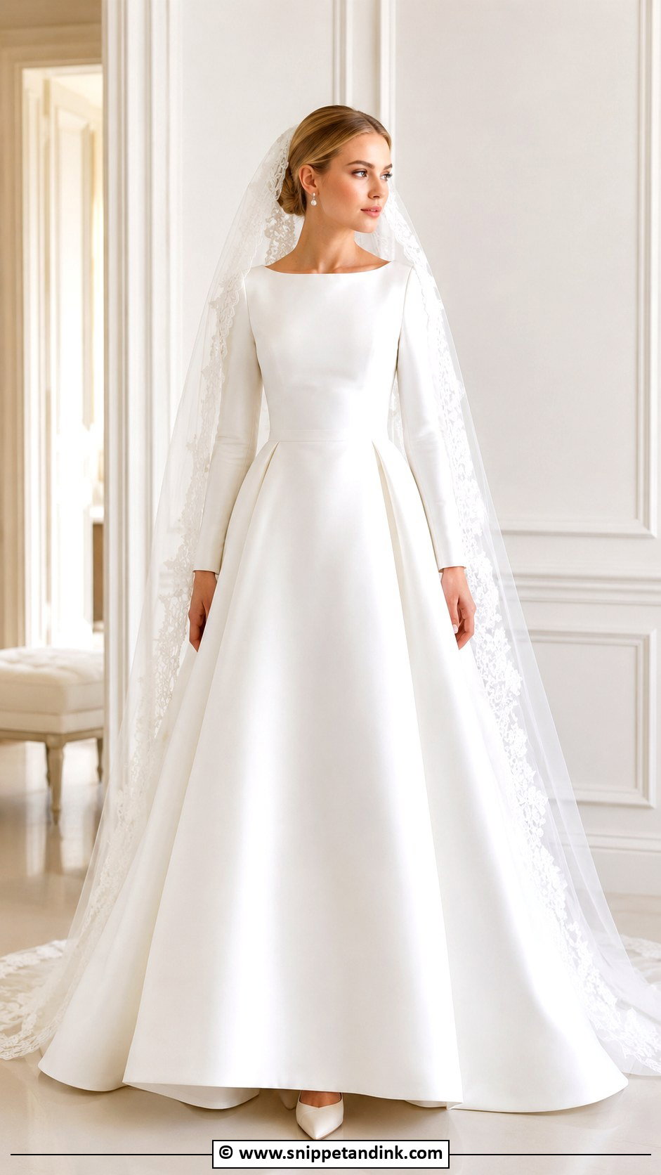 Grace Kelly Minimal Wedding Dress - Snippet and Ink - 30 Grace Kelly Wedding Dress Ideas