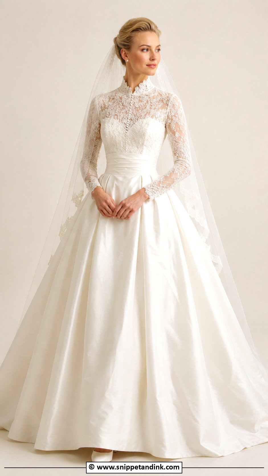 Grace Kelly Pearl Detail Wedding Dress - Snippet and Ink - 30 Grace Kelly Wedding Dress Ideas