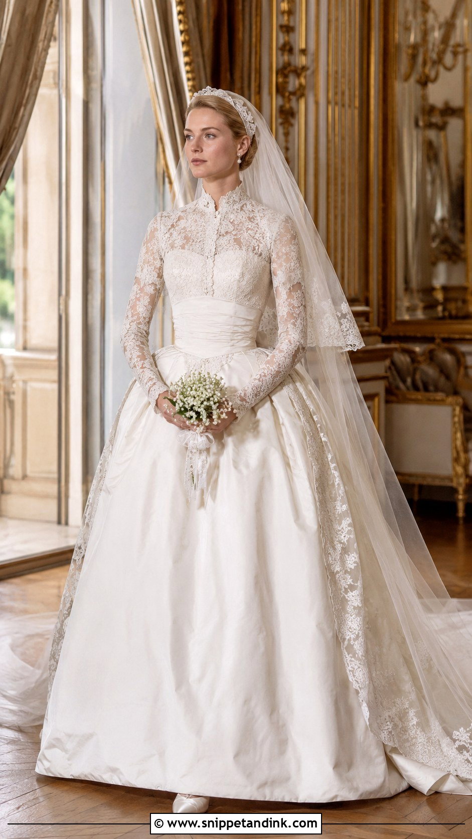 Grace Kelly Royal Wedding Dress - Snippet and Ink - 25 Royal Wedding Dresses