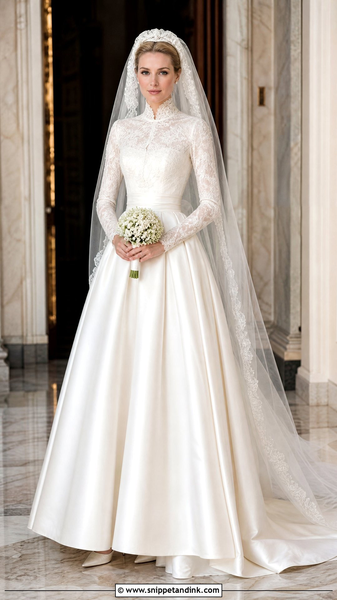 Grace Kelly Royal Wedding Gown - Snippet and Ink - 25 Royal Wedding Gowns
