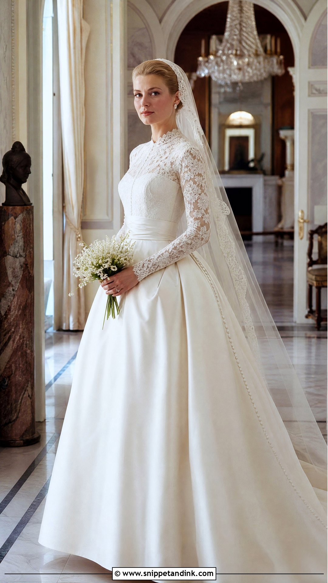Grace Kelly Vintage Bride Outfit - Snippet and Ink - 20 Vintage Brides Ideas