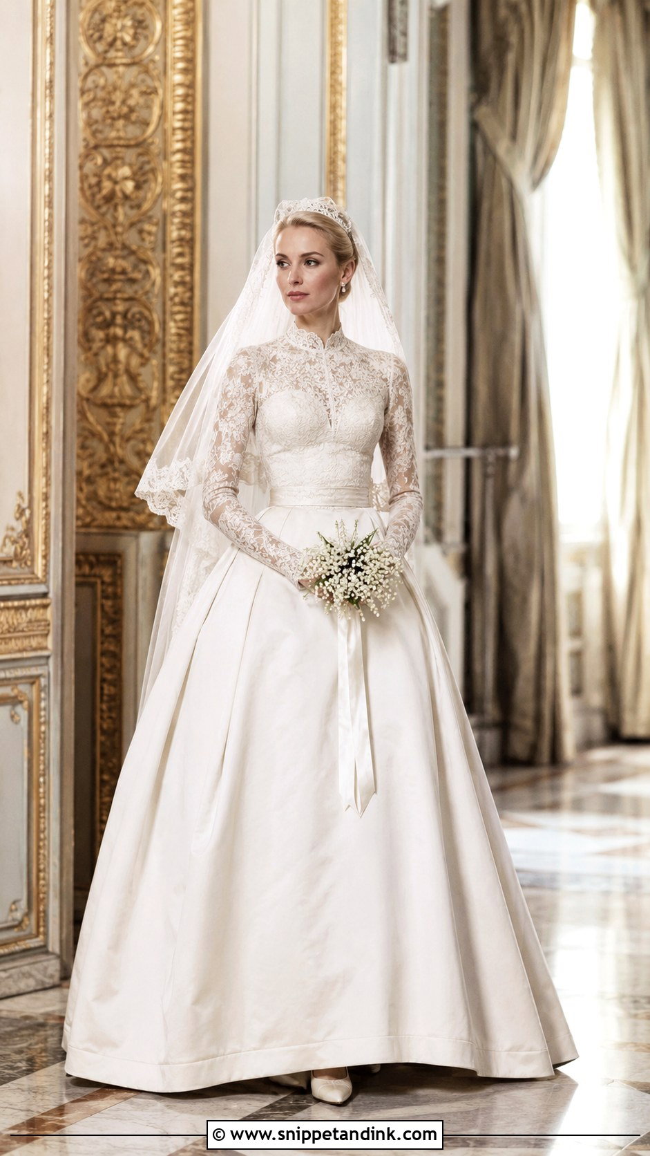 Grace Kelly Wedding Dress - Snippet and Ink - 20 Celebrities Wedding Dresses