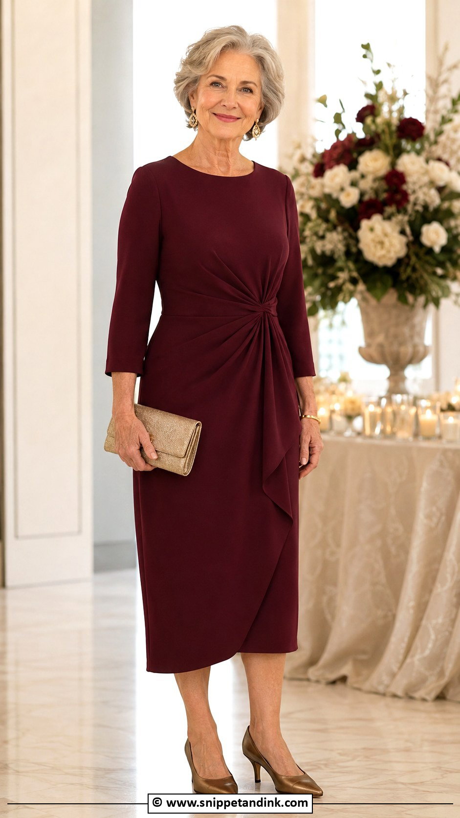 Grandma Burgundy Dress For Wedding - Snippet and Ink - 25 Grandma Dress for Wedding Ideas