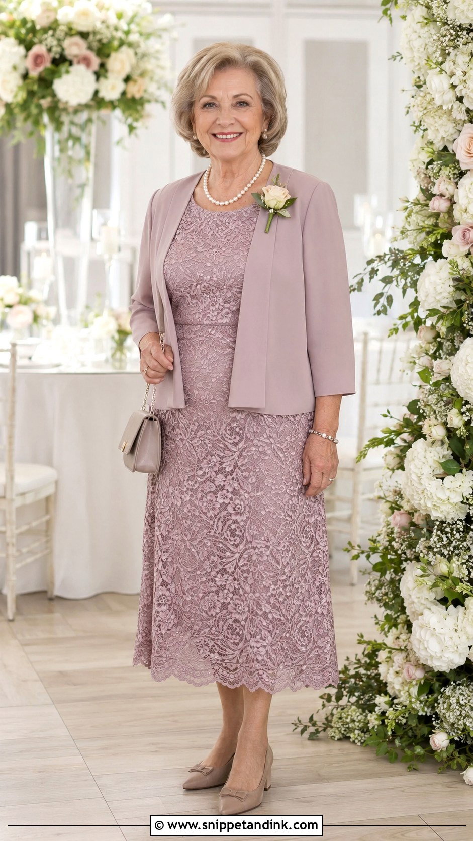 Grandmother Lace Dress Outfit - Snippet and Ink - 25 Wedding Outfits for Family Members