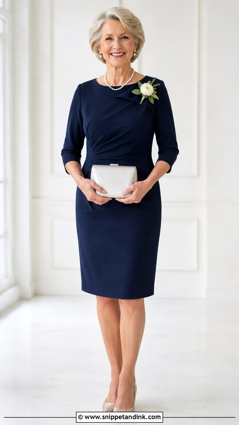 Grandmother Of The Bride Crepe Dress - Snippet and Ink - 30 Grandmother of the Bride Dresses