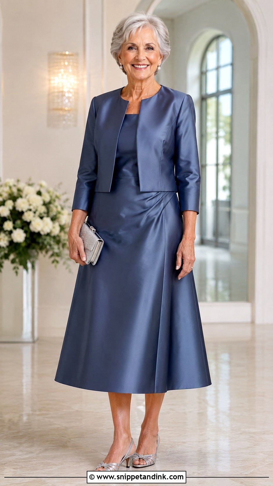 Grandmother Of The Bride Satin Dress - Snippet and Ink - 30 Grandmother of the Bride Dresses