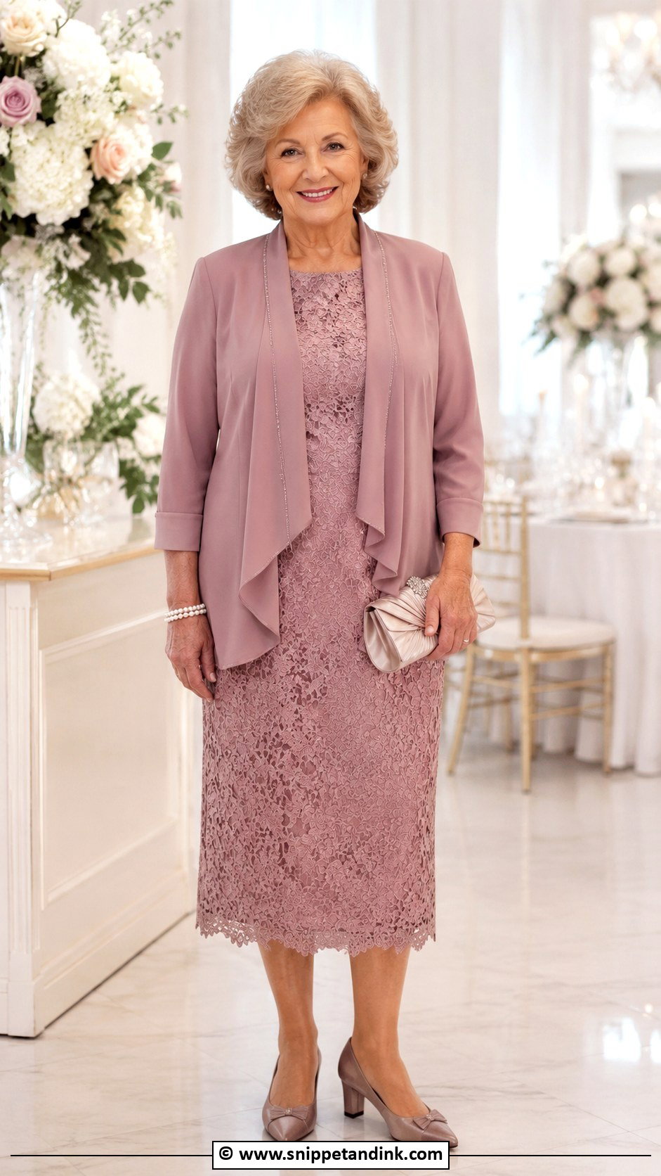 Grandmother Wedding Outfit With Matching Set - Snippet and Ink - 30 Grandmother Wedding Outfit Ideas