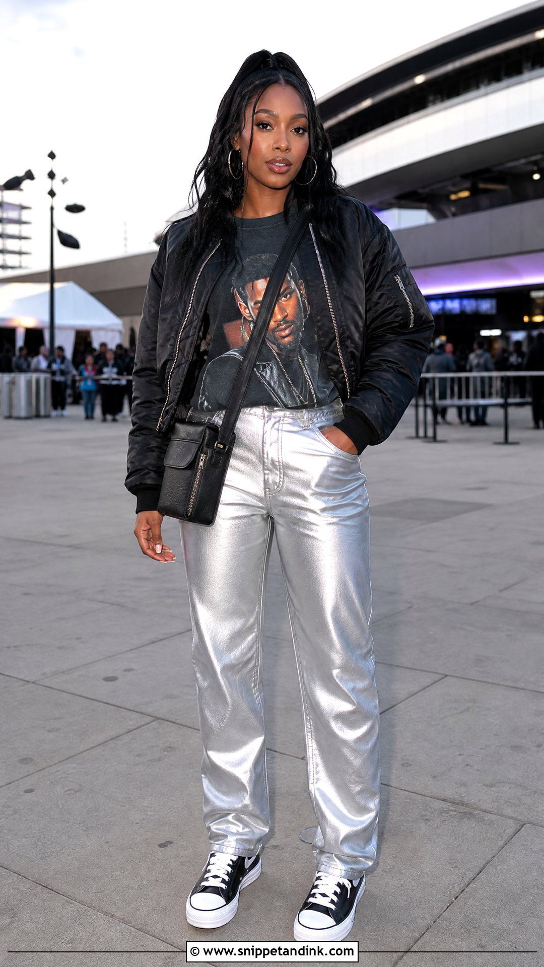 Graphic Tee Usher Concert Outfit - Snippet and Ink - 20 Usher Outfit Ideas