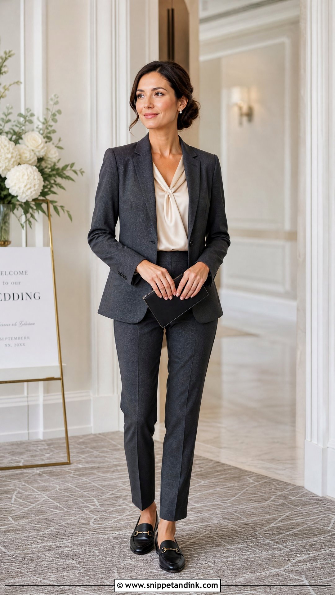 Gray Blazer And Trousers Wedding Officiant Attire - Snippet and Ink - 25 Wedding Officiant Attire Ideas
