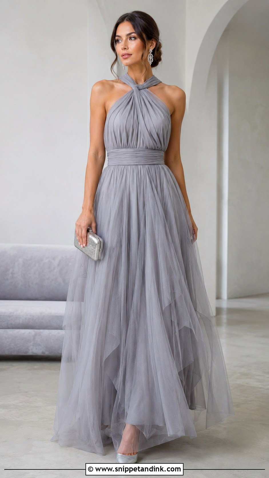 Gray Infinity Dress With Tulle - Snippet and Ink - 20 Infinity Dress with Tulle Ideas
