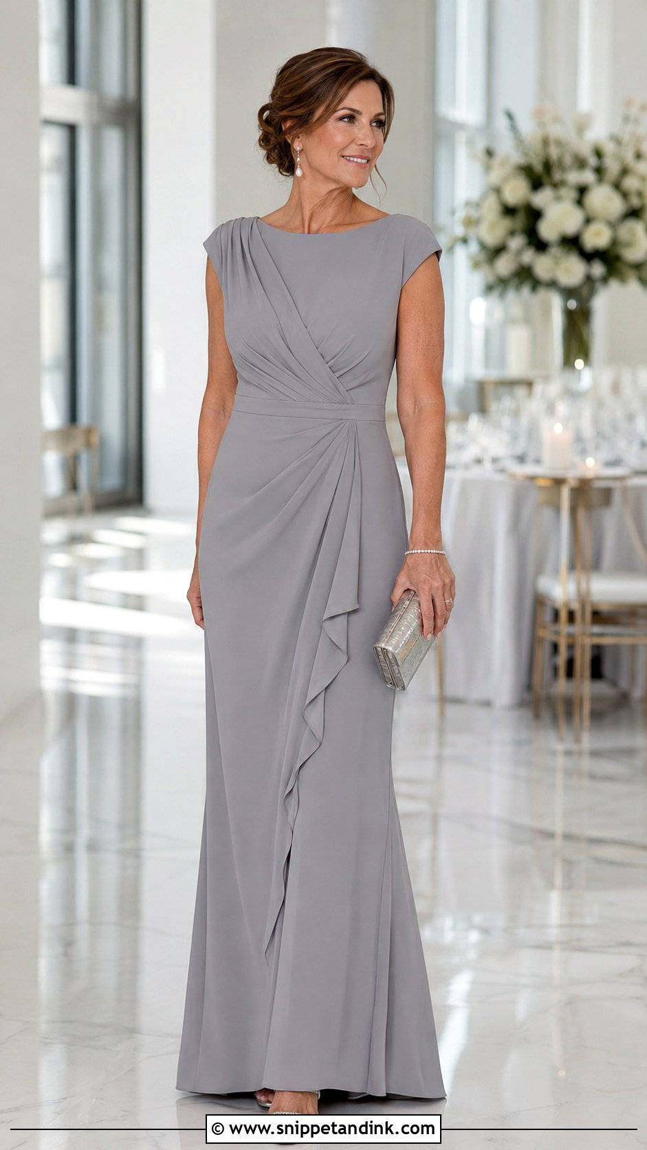 Gray Mother Of The Bride Outfit - Snippet and Ink - 25 Brides Mom Ideas