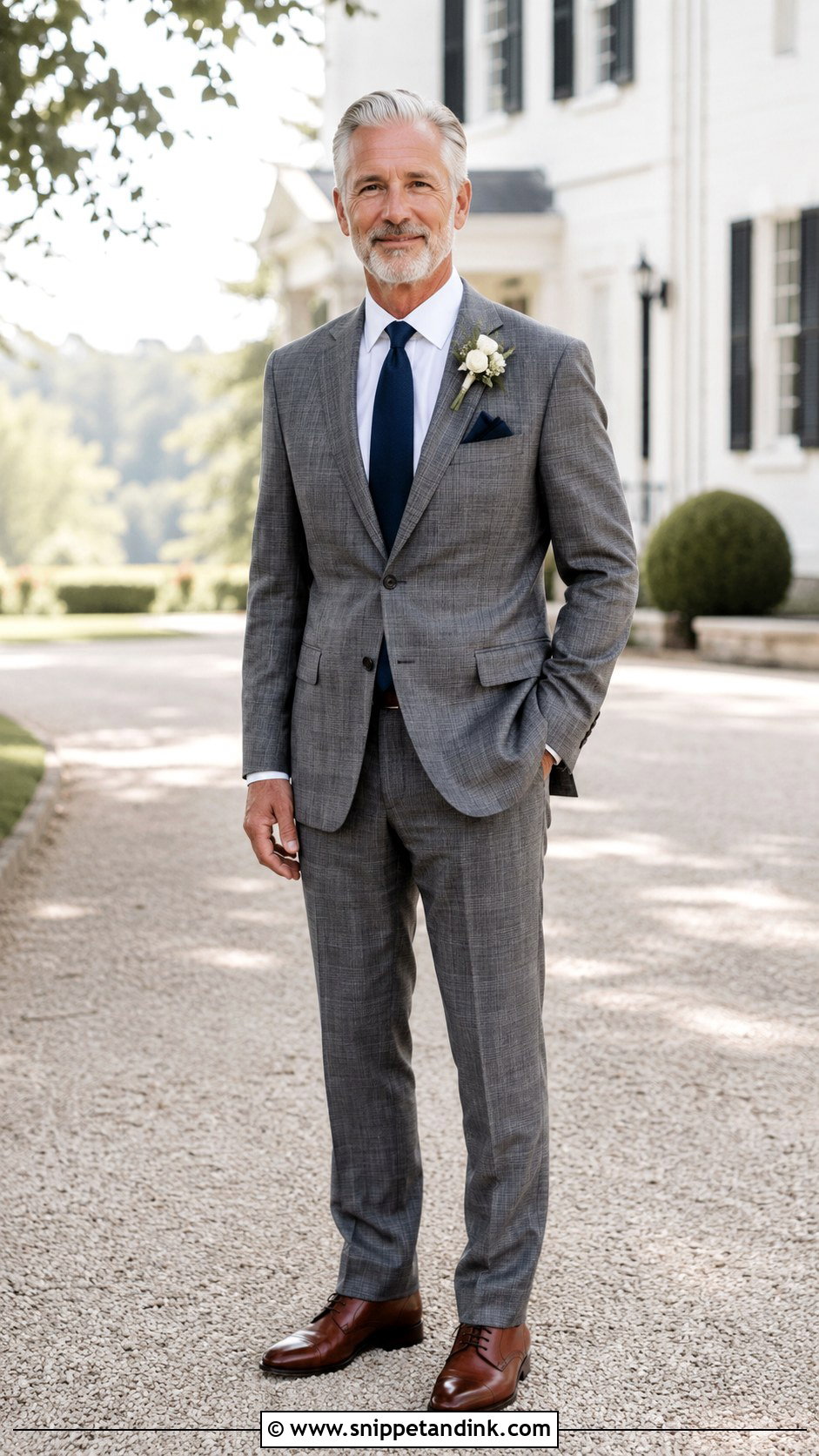 Gray Plaid Suit - Snippet and Ink - 25 Father of the Bride Suit Ideas