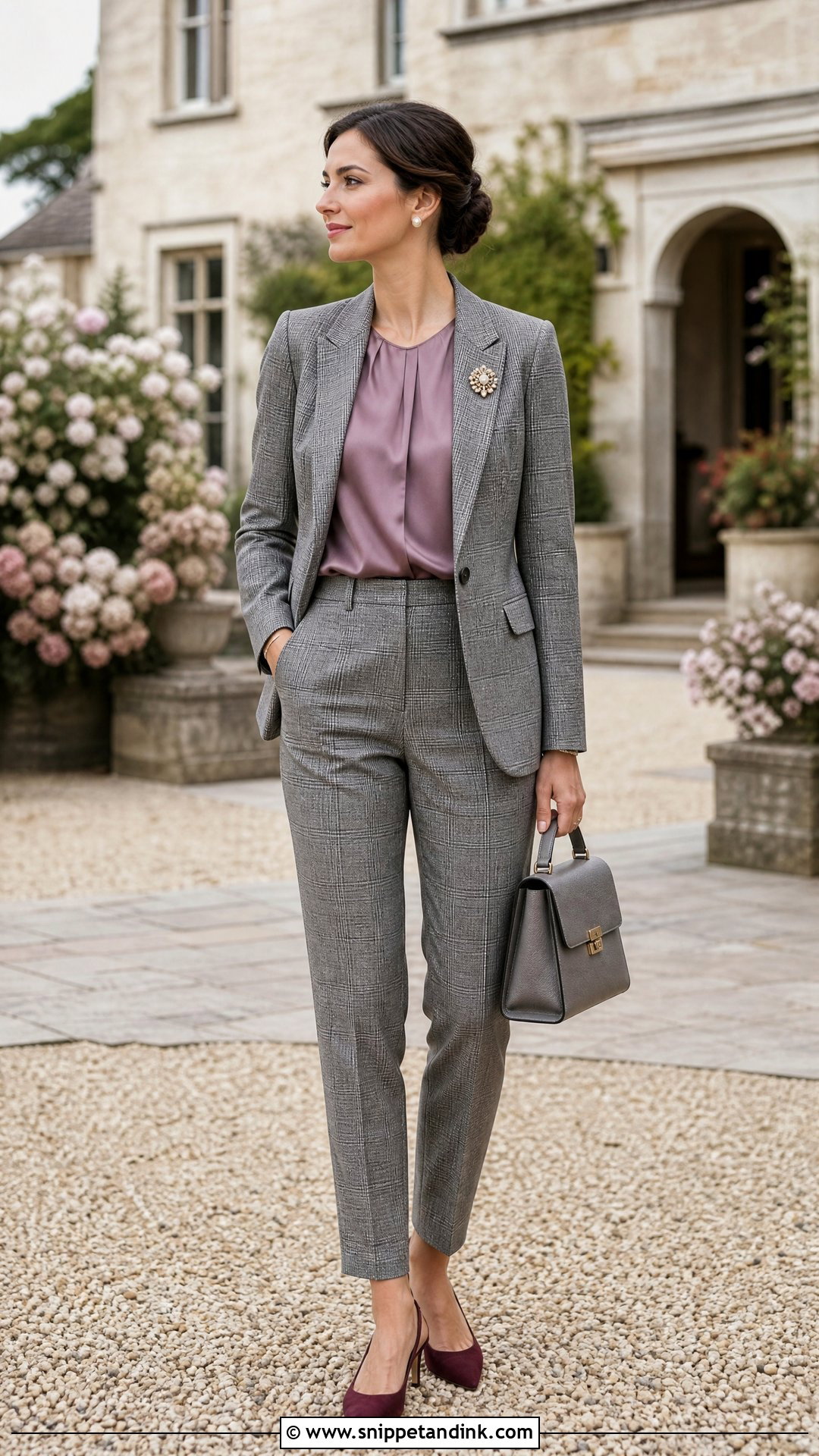 Gray Plaid Wedding Suit - Snippet and Ink - 20 Old Money Wedding Suit Ideas