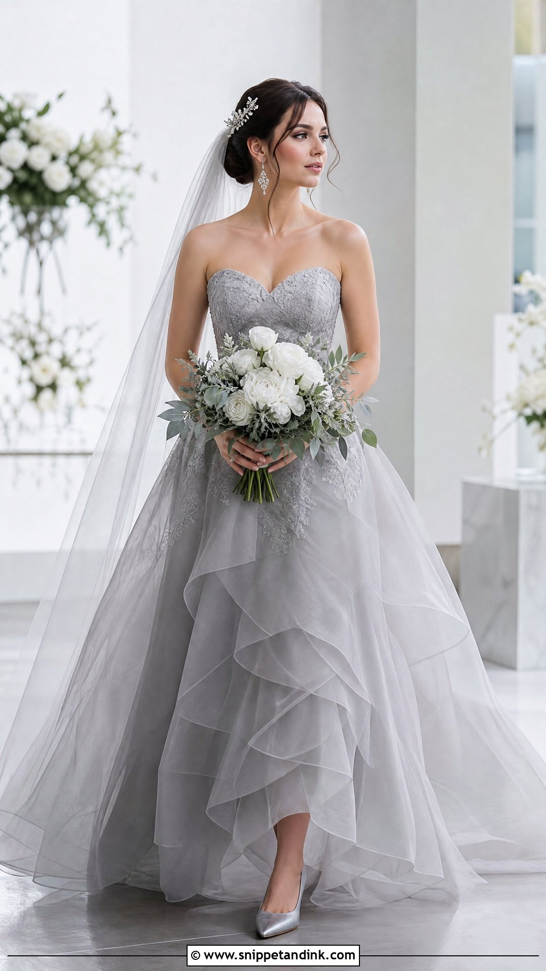 Gray Wedding Dress - Snippet and Ink - 20 Non White Wedding Dress Colour Ideas