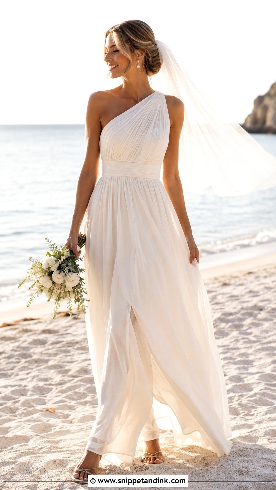Grecian Wedding Dress For Beach Wedding - Snippet and Ink - 25 Grecian Wedding Dress Ideas