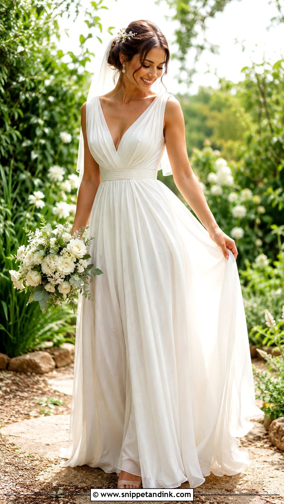 Grecian Wedding Dress For Garden Wedding - Snippet and Ink - 25 Grecian Wedding Dress Ideas