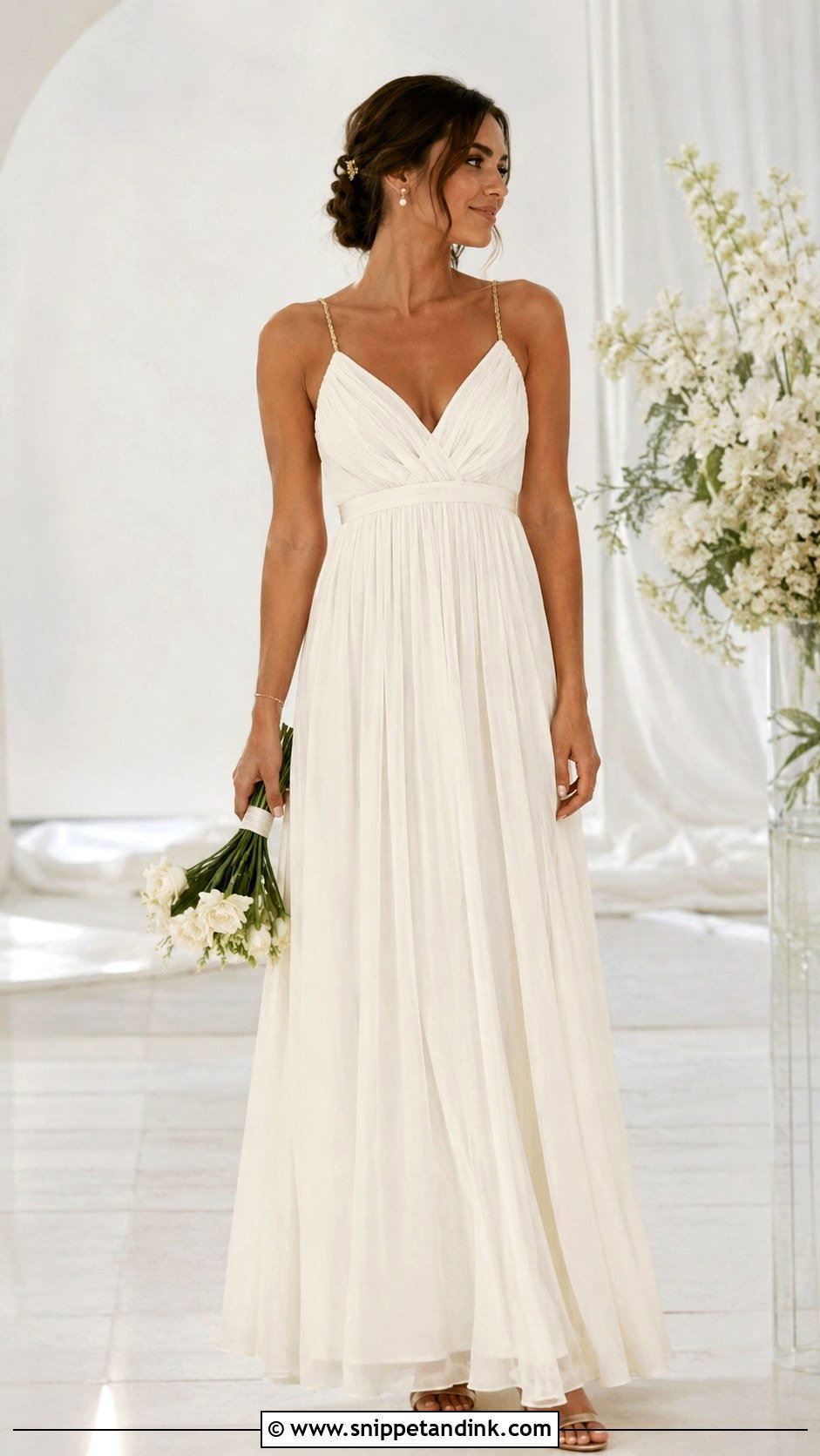 Grecian Wedding Dress For Petite Bride - Snippet and Ink - 25 Grecian Wedding Dress Ideas
