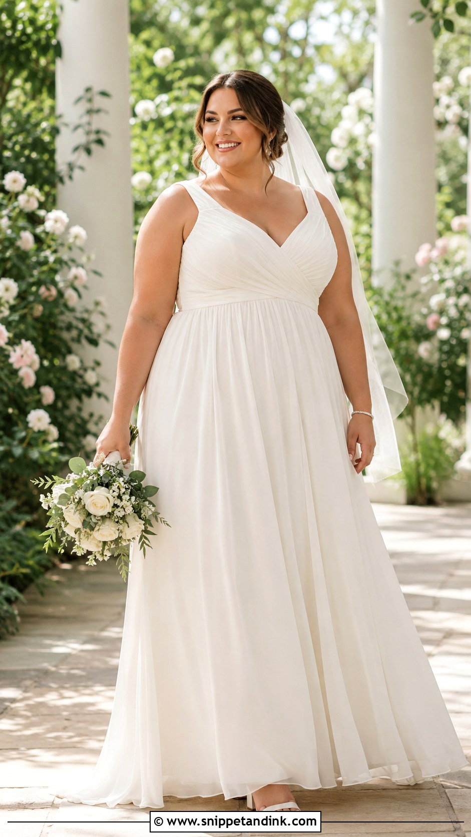 Grecian Wedding Dress For Plus Size Bride - Snippet and Ink - 25 Grecian Wedding Dress Ideas
