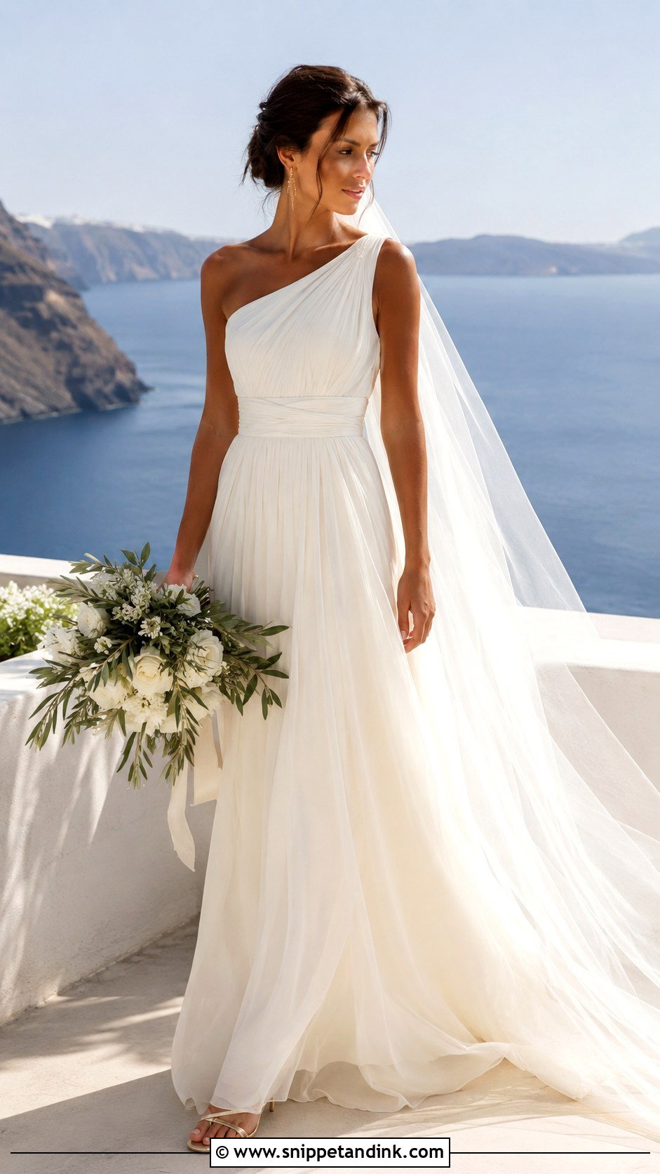 Greek Goddess Wedding Dress - Snippet and Ink - 20 Mama Mia Wedding Dress Ideas