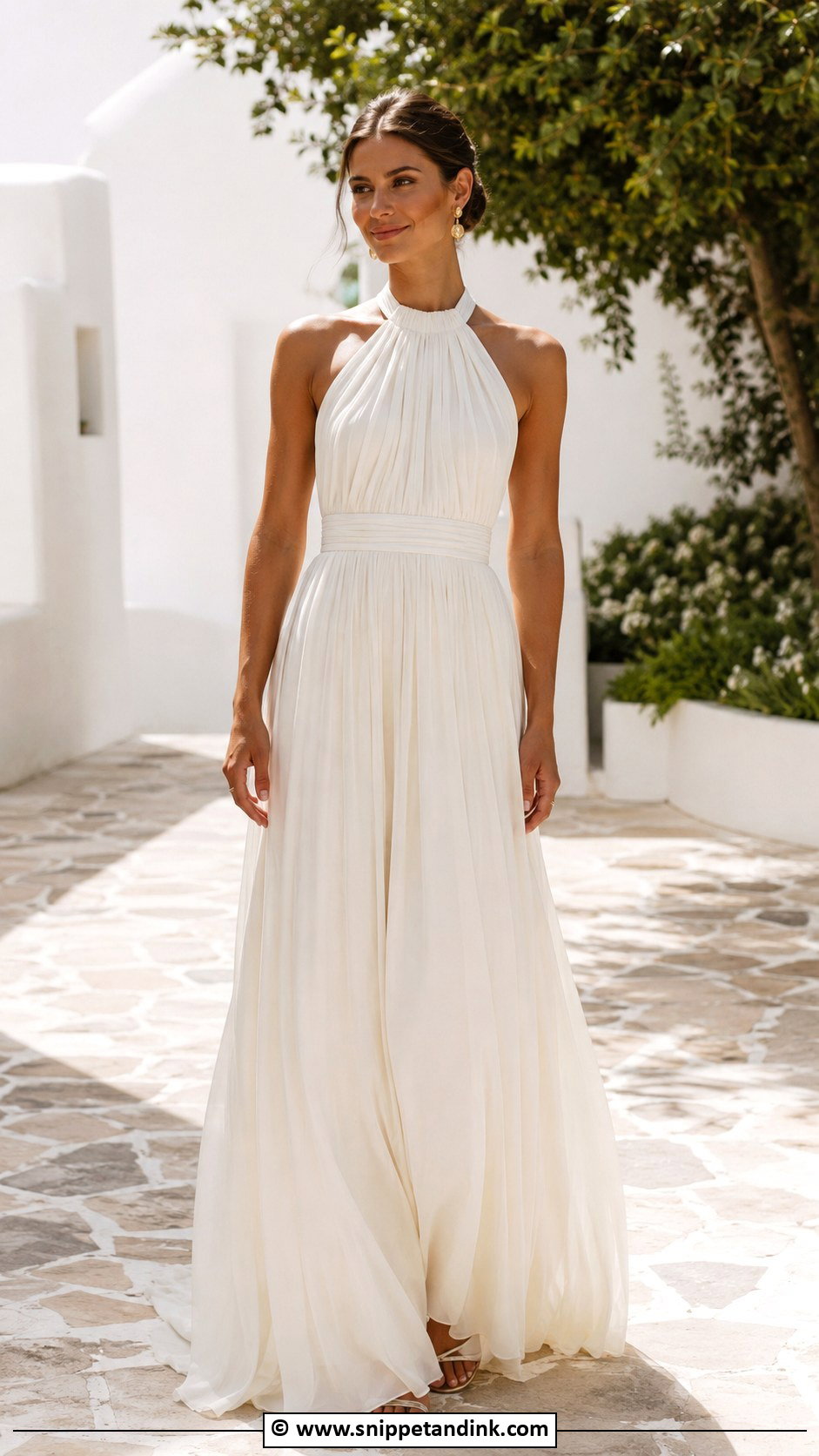 Greek Wedding Dress With Halter Neck - Snippet and Ink - 30 Greek Wedding Dress Ideas