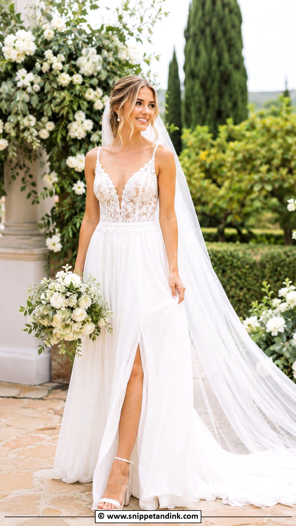 Greek Wedding Dress With Lace - Snippet and Ink - 30 Greek Wedding Dress Ideas