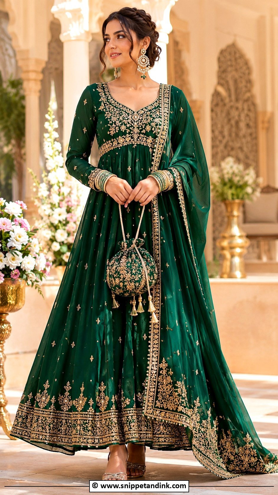 Green Anarkali Dress for Wedding - Snippet and Ink - 30 Anarkali Dress for Wedding Ideas