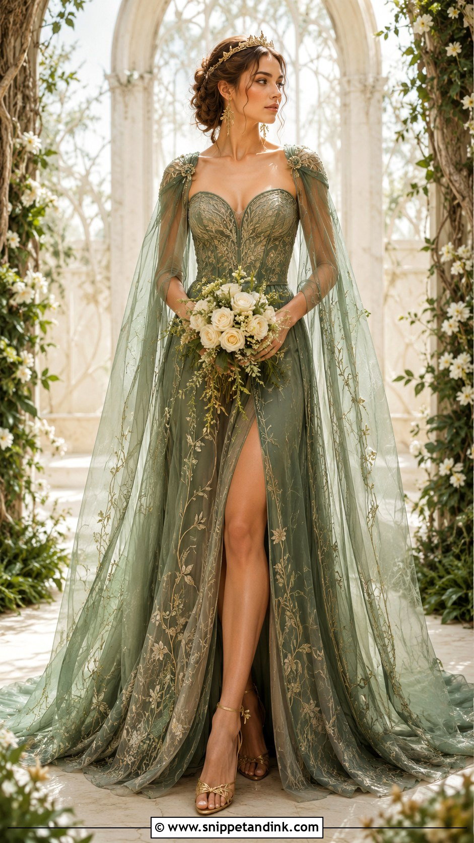 Green Feyre Wedding Dress - Snippet and Ink - 20 Feyre Wedding Dress Acomaf Ideas