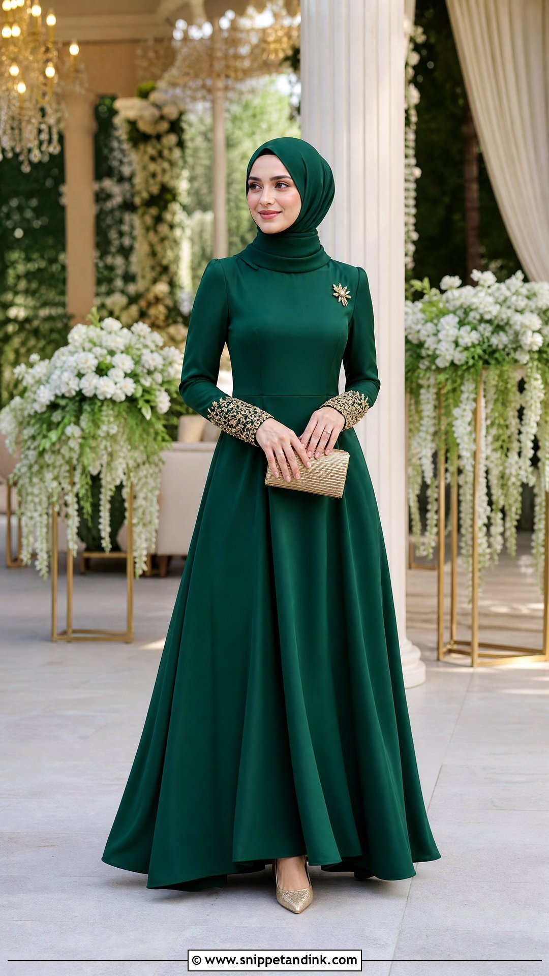 Green Hijabi Princess Dress - Snippet and Ink - 20 Hijabi Princess Dress Ideas