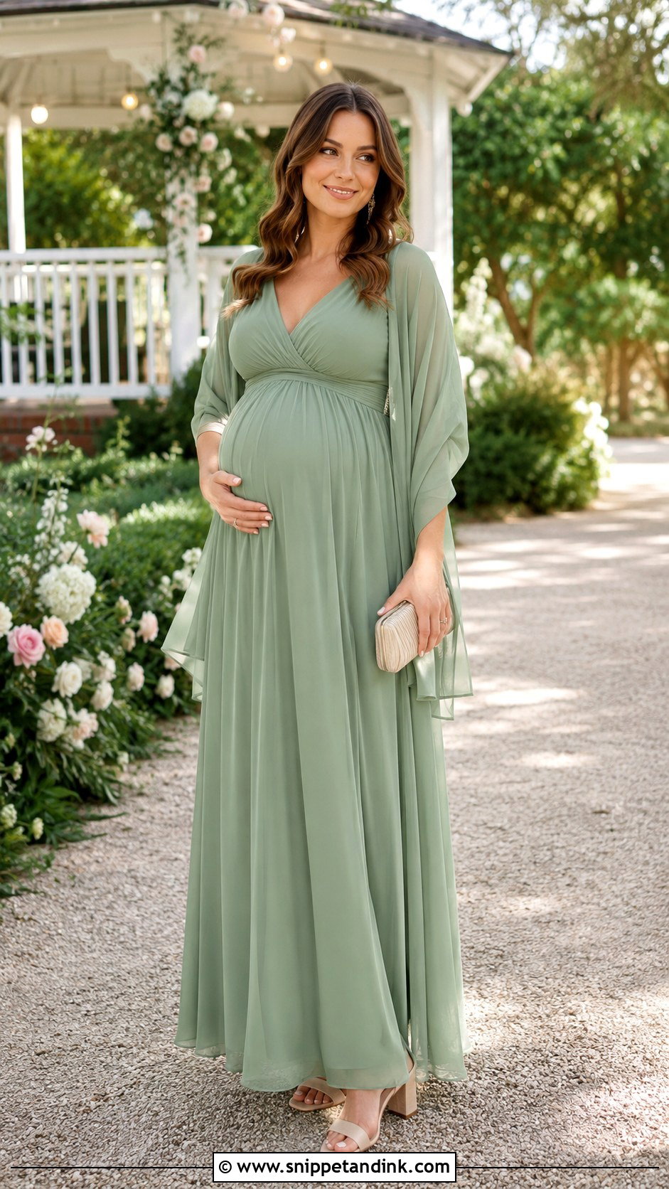 Green Maternity Dress For Wedding - Snippet and Ink - 25 Green Dresses for Wedding