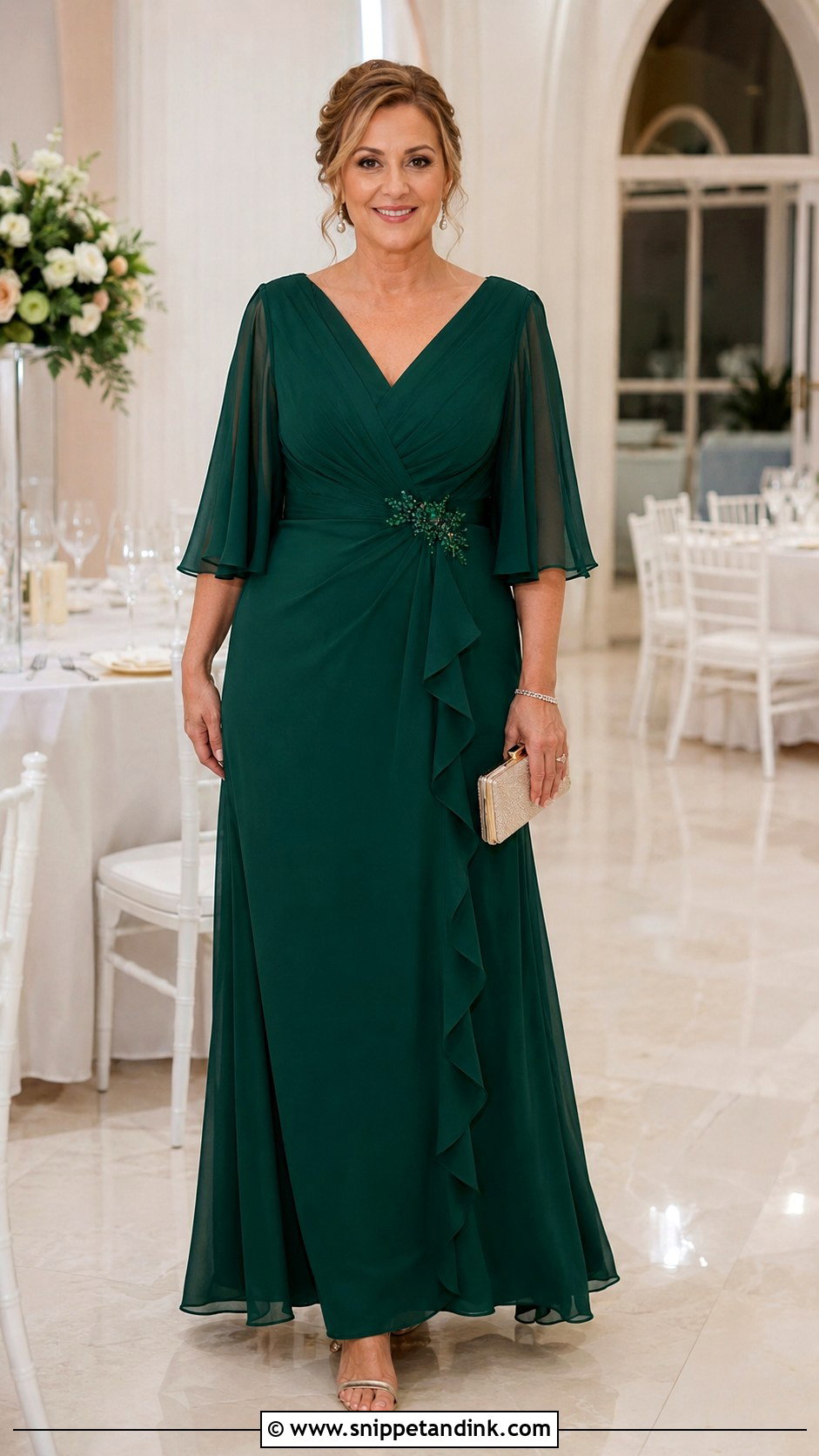 Green Mother Of The Bride Dress For Wedding - Snippet and Ink - 25 Green Dresses for Wedding
