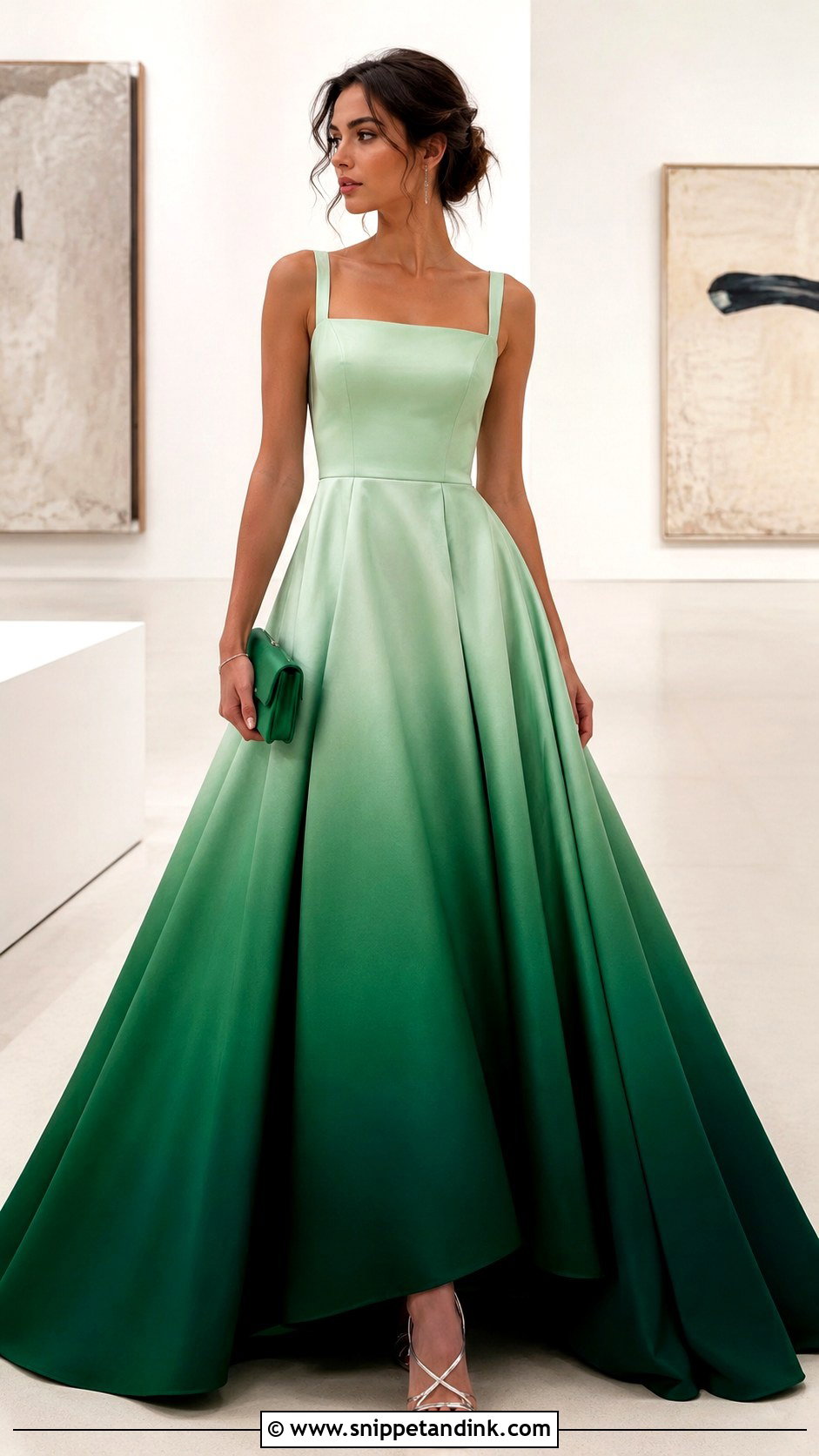 Green Ombre Princess Gown - Snippet and Ink - 20 Green Princess Gown Ideas