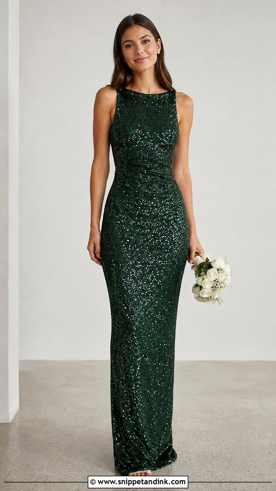 Green Sequin Wedding Dress - Snippet and Ink - 25 Green Wedding Dresses