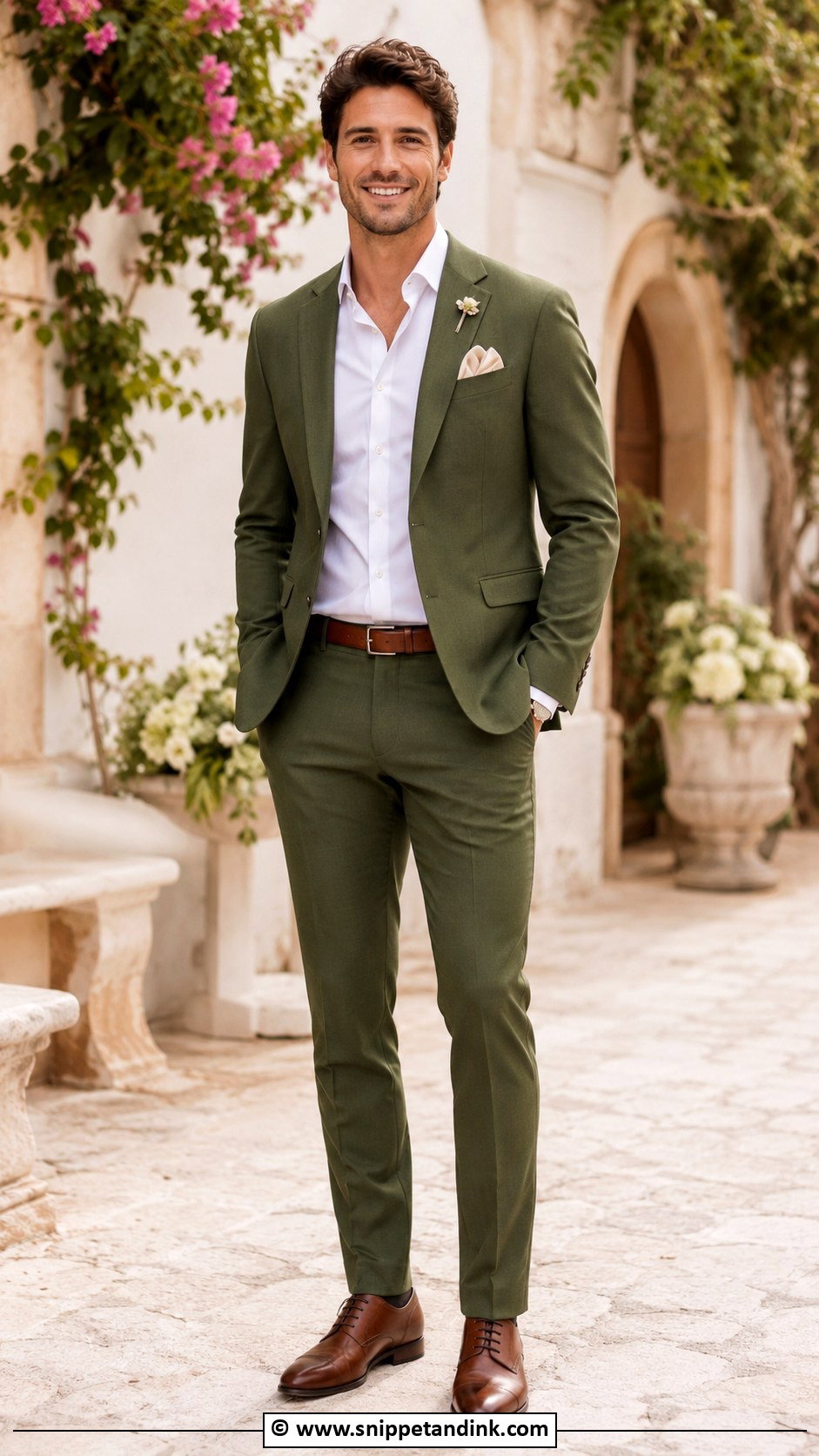Green Suit With White Shirt - Snippet and Ink - 30 Green Wedding Suit Ideas