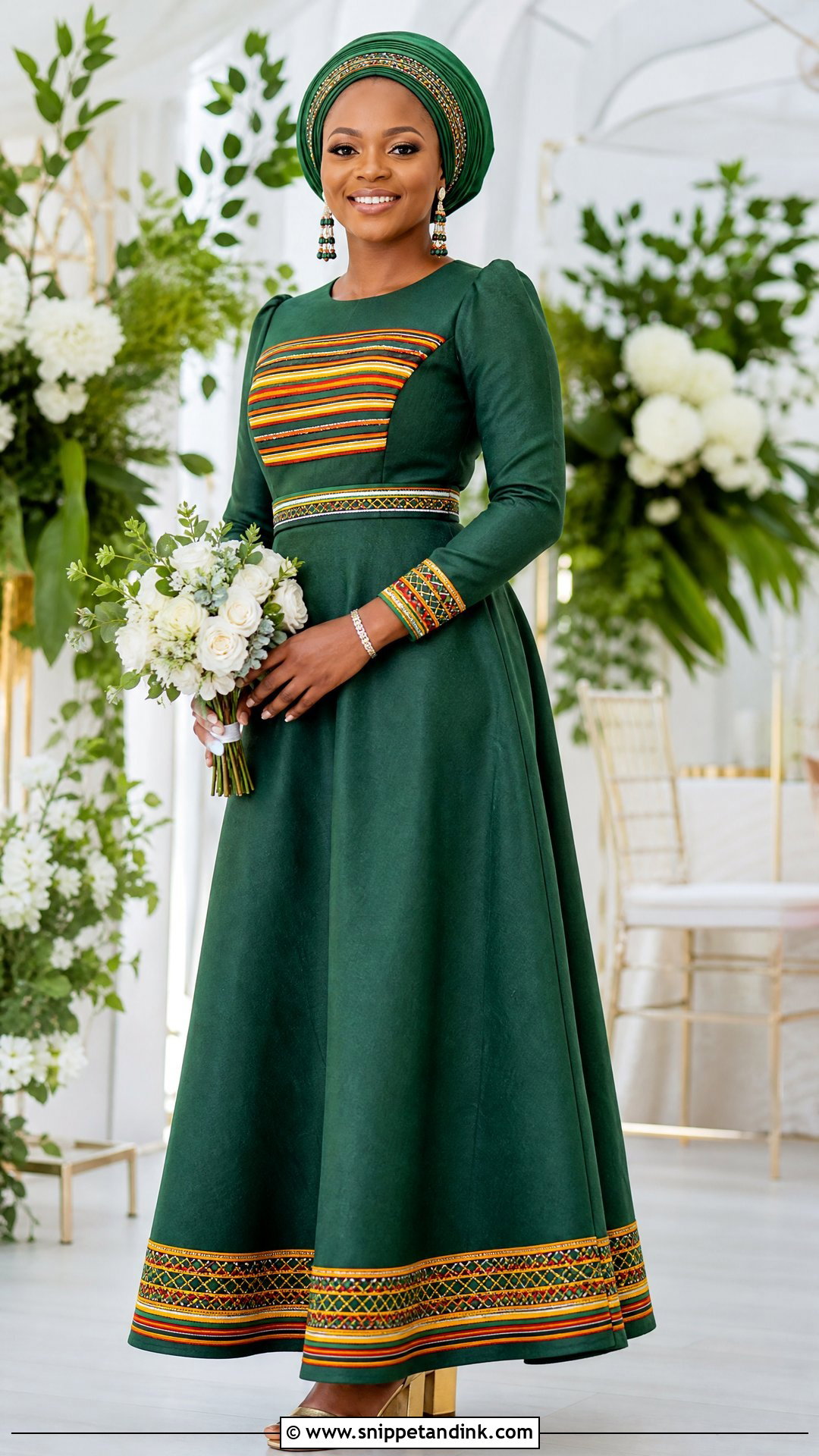 Green Venda Wedding Dress - Snippet and Ink - 20 Venda Wedding Dresses