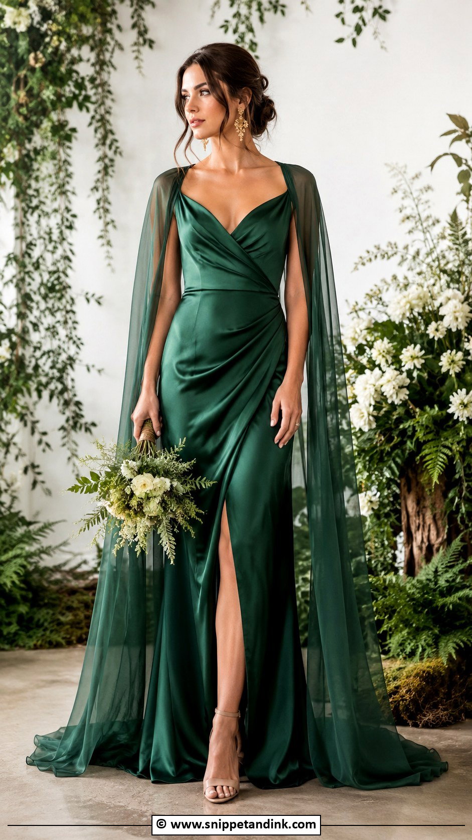 Green Wedding Dress - Snippet and Ink - 30 Alt Wedding Dress Ideas