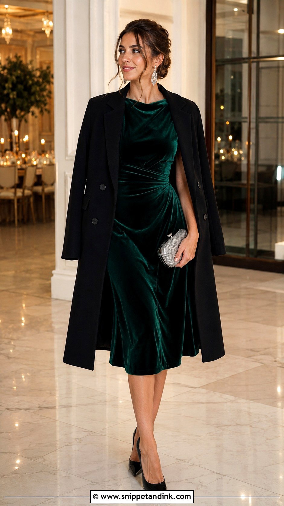 Green Winter Wedding Dress - Snippet and Ink - 25 Green Dresses for Wedding