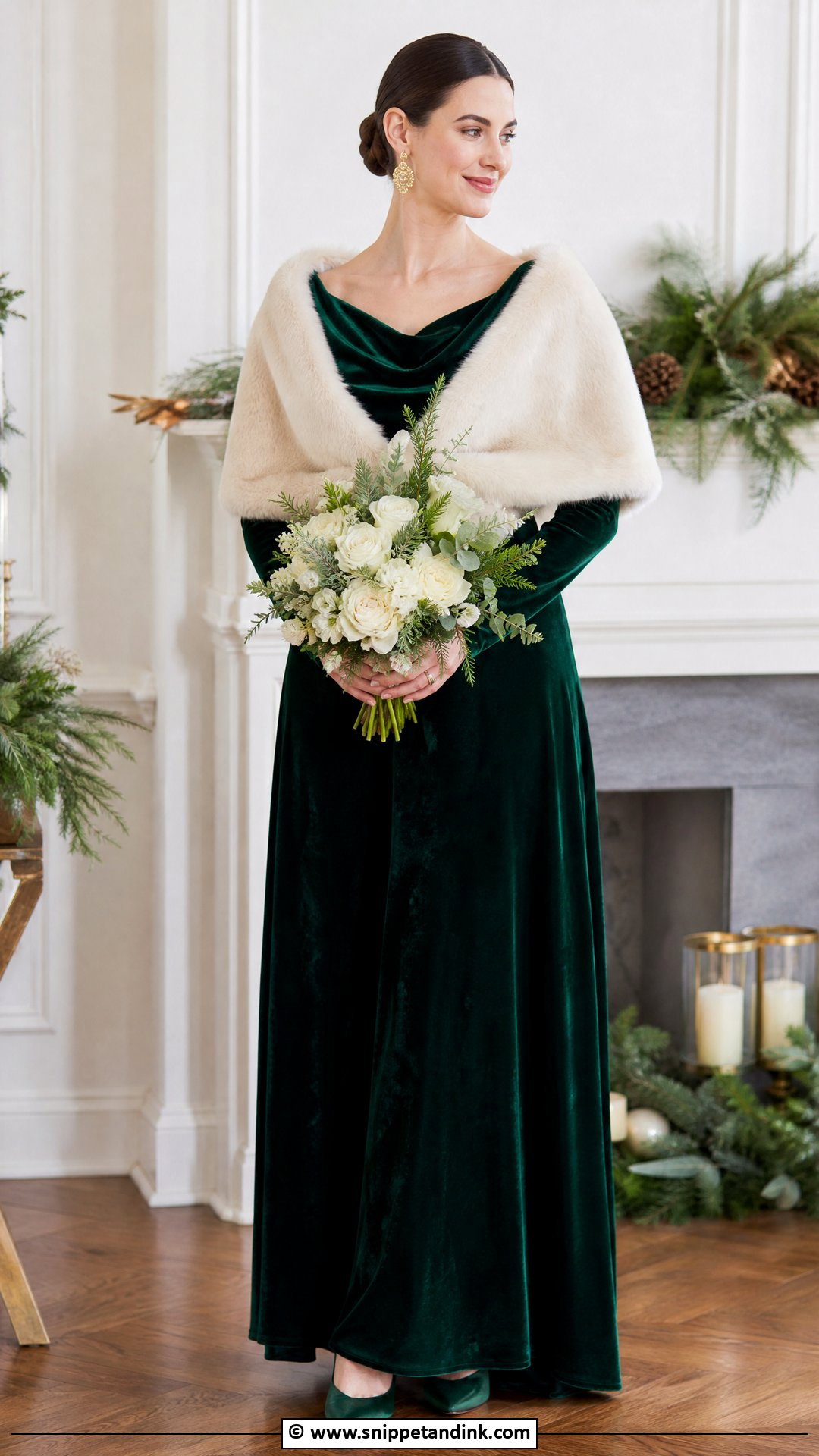 Green Winter Wedding Dress - Snippet and Ink - 35 Green Wedding Dress Ideas