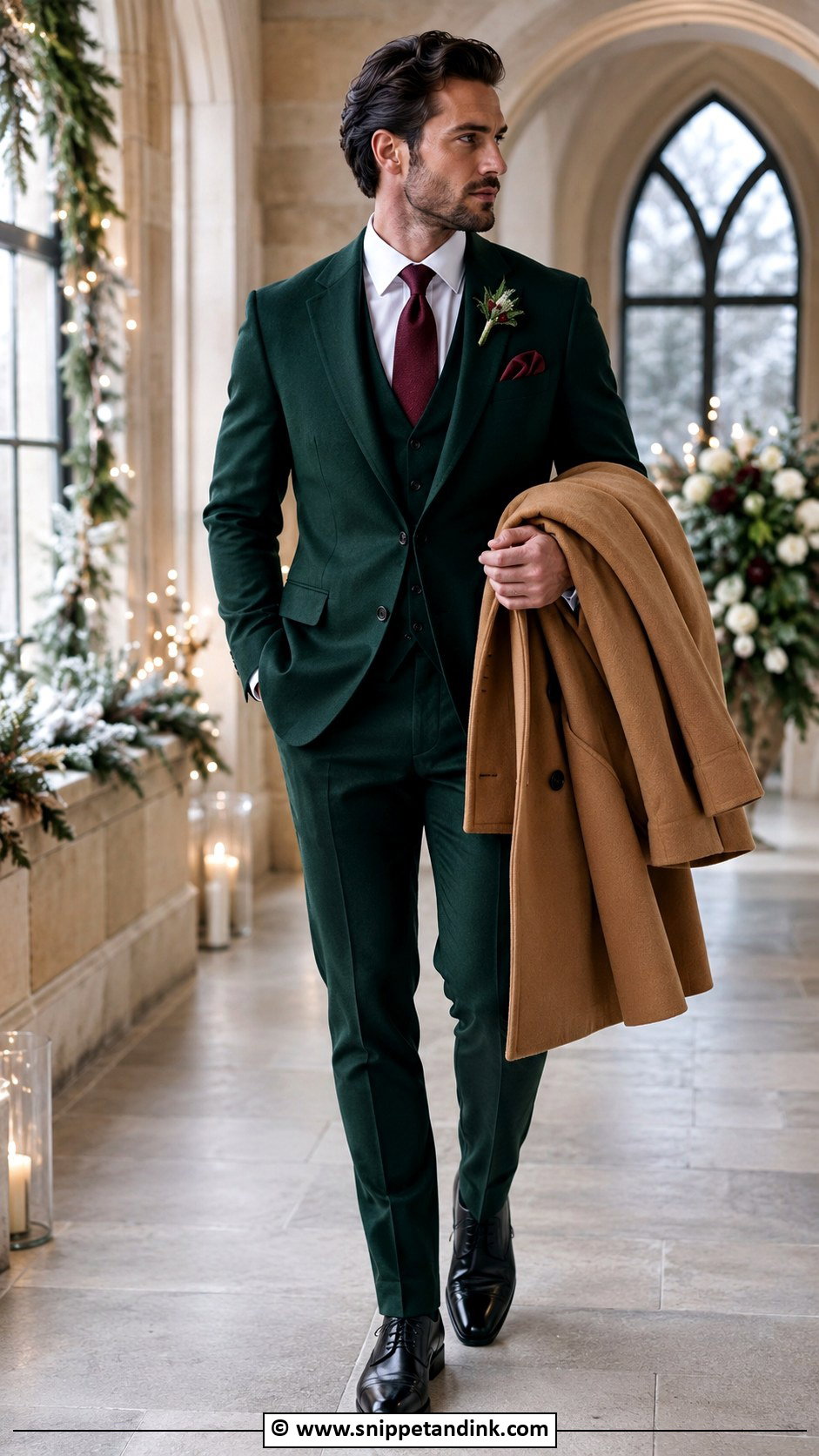 Green Winter Wedding Suit - Snippet and Ink - 30 Green Wedding Suit Ideas